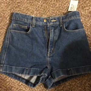 NWT High-waisted American Apparel Denim Shorts
